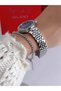 Steel Strap 2 Year Warranty 3 Atm Waterproof Women's Wristwatch + Bracelet Gift - 6