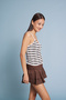Lace-Detail Tricot T-Shirt - 2