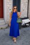 Women's Zero Sleeve Crew Neck Viscose Dress - 2