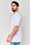 Men Crew Neck Short Sleeve Brand Logo T-Shirts, White - 3