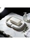 Concrete Soap Dish with Drain Channel Minimal Rectangular Bathroom Accessory - 5