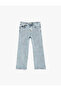 Floral Embroidered Loose-Fit Denim Trousers - 2