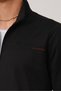 Black Men's Tracksuit Set Zippered Stand Collar Top Regular Fit Sports Set - 5
