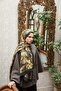 Allure Lily Pattern Shawl - Khaki-Yellow - 2