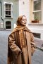 Amore Tree Pattern Shawl - Camel - 3