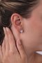 Brand Model Shiny Zircon Stone Heart Earrings - 3