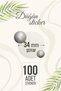 100 Pieces of Transparent Wedding, Engagement, Henna, Promise, Circumcision, Gift Package Labels - Model 5 - 2