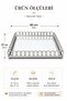 Silver Decorative Tray with Mirrored Ring Detail Large (27X40) - 4