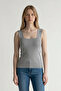 Women's Blouse Square Neck Wide Strap Athlete Summer Lycra Bodysuit