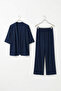 Bürümcük Fabric Trousers Double Set Kimono