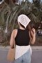Women's Luna Crochet Triangle Bandana White – Tie-On, Openwork Textured Summer Accessory - 6