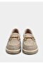 Beige Leather Women's Shoes - 3