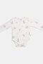 Modal Cotton Newborn Baby Long Sleeve Snap Fastener Bodysuit Bodysuit L Dragons - 6