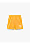 Cotton Shorts with Print Detail and Elastic Waistband - 4