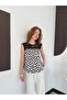 Dama Patterned Polka Dot Blouse |   D3070002 - 2