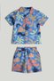 Tropical Shirt and Shorts Outfit