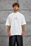 Men's T-Shirt Fashion Print White Oversize Printed Crew Neck Cotton