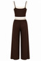 Women's Klay Soft Modal Garnished Crop Pants Set - 6