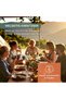 Melamine Camping Tableware Set for 4 People, 12 Pieces, Dishwasher Safe, Stone Curry Design - 5