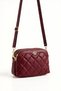 Black Multi-Eyelet Quilted Patterned Women's Bag with Gold Detail and Cross Strap - 4
