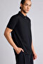 Quick-Drying Cotton Regular Fit Short-Sleeved Polo Black T-Shirt G8082Ax26Sp - 4