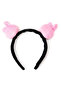 Tie Hair Headband Black/Pink - 2