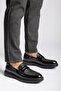 Men's Classic Patent Leather Black Shoes - 4