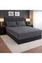 Super King Size Fitted Bedsheet – 200×200×25 CM Deep Pocket Comfort Bed Sheet with Pillow Case, Soft Breathable Fabric, Elastic All Around, Wrinkle Free ( grey) - 2