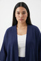 Comfortable Fit Wrinkled Fabric Trouser Suit Kimono - 4