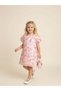 Girl's Floral Embroidered Design Dress - 2