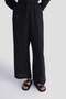 Linen Palazzo Trousers Black - 3