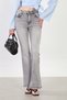 Women's High Waist Spanish Flare Jeans - Light Gray - 2