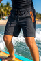 Boy's Sports Lycra Sea Pool Shorts with Zipper Pockets 26801 Black - 2