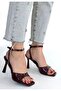 Soha Burgundy Patent Leather Heeled Ankle Boots in Belt Sizes - 2