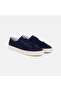 Men's Navy Blue Lace-Up Casual Suede Sports Shoes