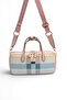 Lila - Pink Plaid Women's Handbag Sp1276 - 5