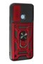 Ilkeshop New Realme C25Y Case with Pars Lens Ring Silicone (151644) - Red - 2