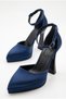 Women's Special Design Pointed Toe Platform Heeled Satin Evening Dress Shoes, Wedding Dress Shoes - 5