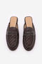 Women's Knitted Patterned Closed-Front Moccasin Daily Slippers Tolsen Brown - 7