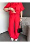 Premium Slit Detailed Gathered Waist Pant Blouse Set - 3