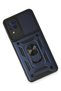 Ilkeshop New Galaxy A22 Case Pars Silicone with Lens Ring (211703) - Navy Blue - 3