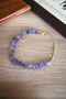 Amethyst Broken Stone Bracelet Real Natural Stone Brass Plated Certified Bracelet with Extension Chain - 4
