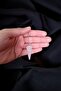 Pink Quartz Stone Pondül Pendulum Natural Genuine Real Natural Stone Pink Quartz Stone Whiteish
