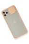 Ilkeshop New iPhone 11 Pro Max Case Palm Frosted Camera Sliding Silicone (103914) - Pink - 3