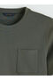 Khaki Crew Neck Men's T-Shirt - 2