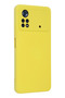 Ilkeshop New Poco X4 Pro 5g Case Nano Inner Velvet Silicone (140812) - Yellow - 3