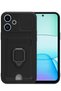 Ilkeshop New Redmi 13 4g Case Zuma Silicone with Business Card Holder and Ring (200434) - Black