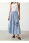 Sparkling Choices Floral Flared Skirt with Waist Cord by Shining Store - 2