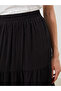 Folded Pleated Skirt with Elastic Waist - 3