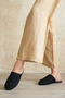Black Knitted Slippers with Anti-Slip Sole Comfortable for Daily Use - 3